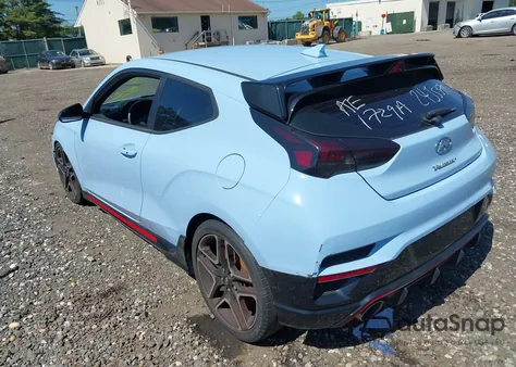 2022 Hyundai Veloster N z USA, uszkodzony, nr VIN KMHT36AH9NU015281